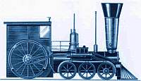 US-Amerikanische Schnellzug-Lokomotive (1848)